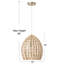 Luminaire suspendu géométrique 1 lumière Lutjens-1728150393
