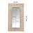 Solid And Engineered Wood Flat Wall Mirror