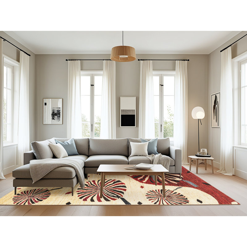 Tapis abstrait moderne 4260, Rectangle 8 pi x 12 pi