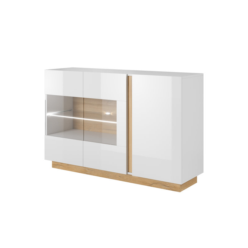 Janaiah Display Cabinet, White Gloss
