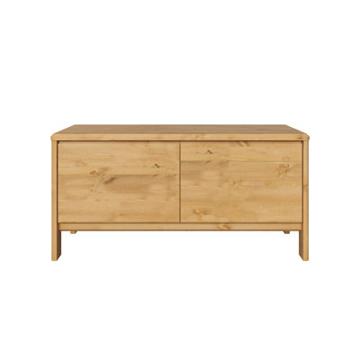 2 Drawer 98Cm W Solid Wood Chest Of Drawers