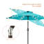 Parasol de marché éclairé 90 po Scheibe-203536001