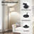 Modern Arc Floor Lamp With 3 Color Temperatures, Foot Switch & 9W LED Bulb For Living Room, Bedroom, Office