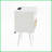 White Rattan Coffee Table with USB/Power Outlet - Solid Wood Legs, Easy Clean for Living Room/Bedroom-1137174104