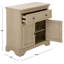 Commode 2 tiroirs 1 porte Reid-439661701