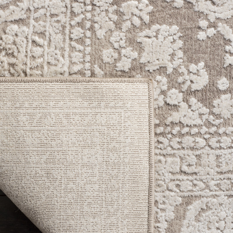 Calidia Oriental Beige/Cream Area Rug, Rectangle 5'1" x 7'6"