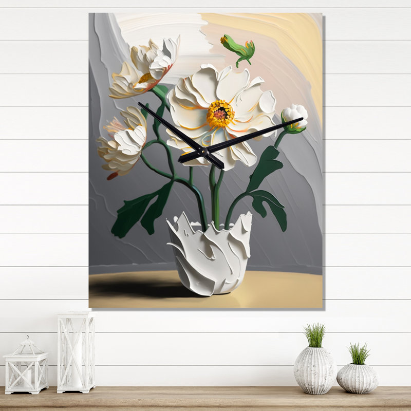 Jeleesa - Horloges murales florales, Très petit