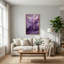 Feuilles mauves, reproduction d'art sur toile, ensemble de 1-129362739-129362741