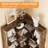 Corner Bookshelf, 6-Tier 71" Tall L-Shaped Wooden Bookcase with Baffles, Industrial Storage Display Shelf-745818173