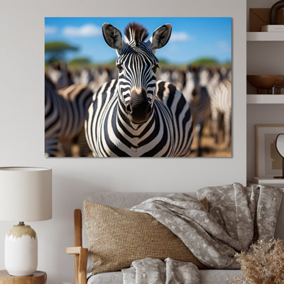 Zèbres d'Afrique, impression sur toile