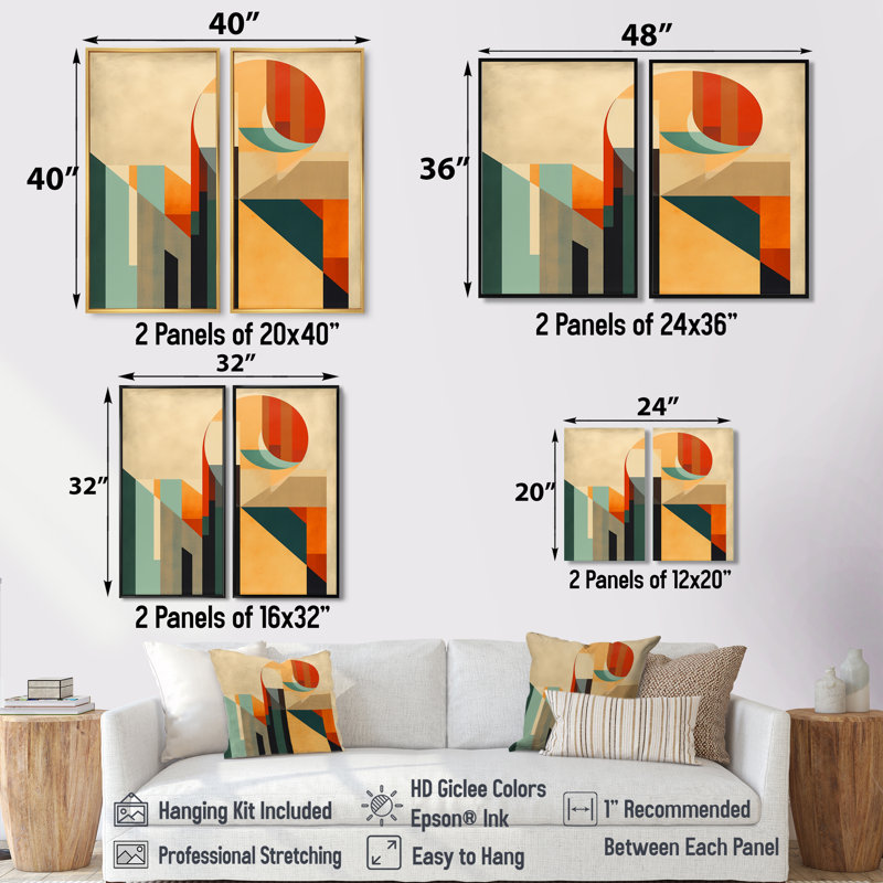 Cvja - Décoration murale bleue, Black, 36" H x 48" W, Impression encadrée flottante