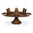 Giselle Extendable Oak Round Solid Wood Dining Table-108207495