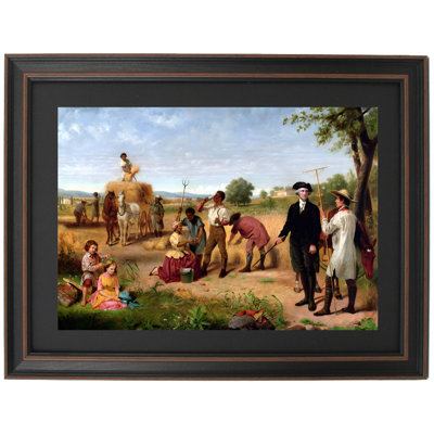 Washington As A Farmer At Mount Vernon By Junius Brutus Stearns