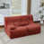 Velours côtelé rouge sélectionné