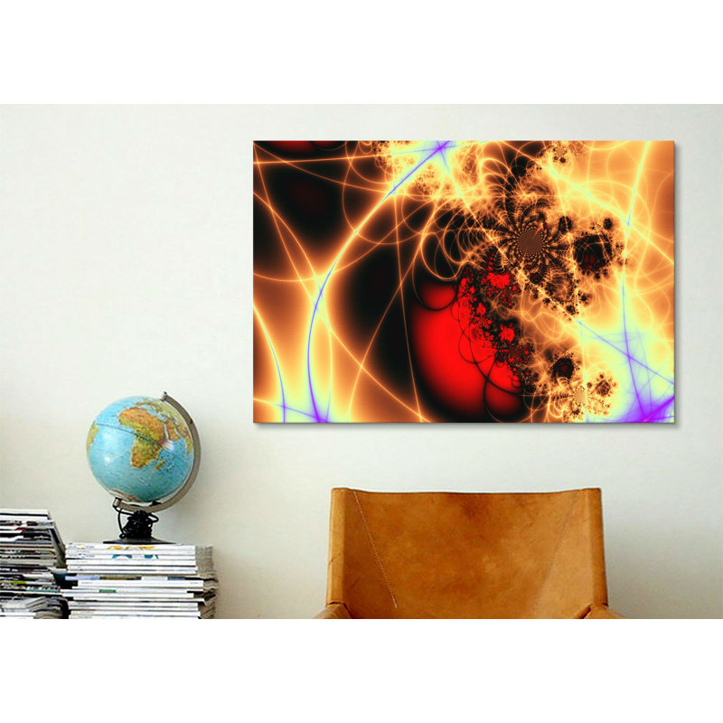 «Digital Beating Heart», impression sur toile, H 12 po x l 18 po x P 1,5 po, Pas de tapis, Toile tendue