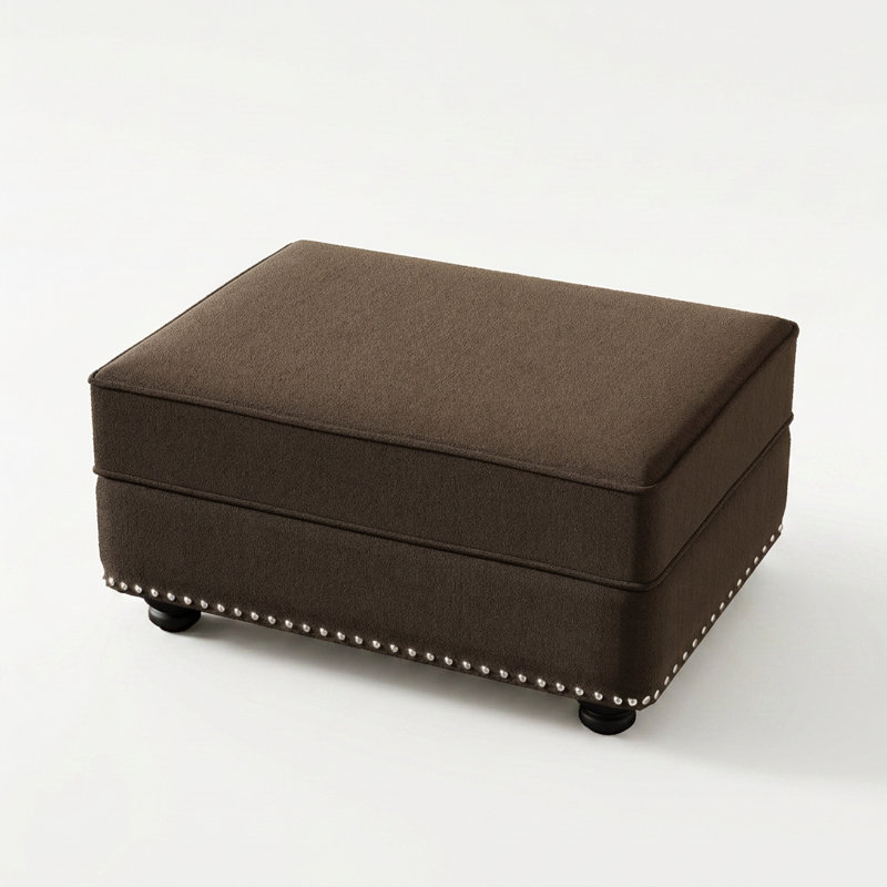 Repose-pieds modulaire multifonctionnel - facile à assembler, combiné avec des canapés, Brown