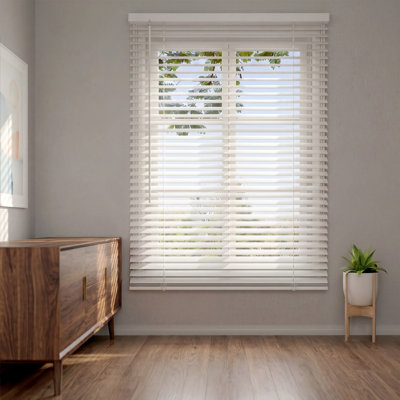Mini stores sans fil pour fenêtres, stores horizontaux en vinyle filtrant la lumière de 1 pouce, stores de fenêtre sans fil sécuritaires pour les enfants, stores d'intimité faciles à installer l 35 po x H 60 po pour la chambre à coucher, la cuisine, la salle de bain et le bureau