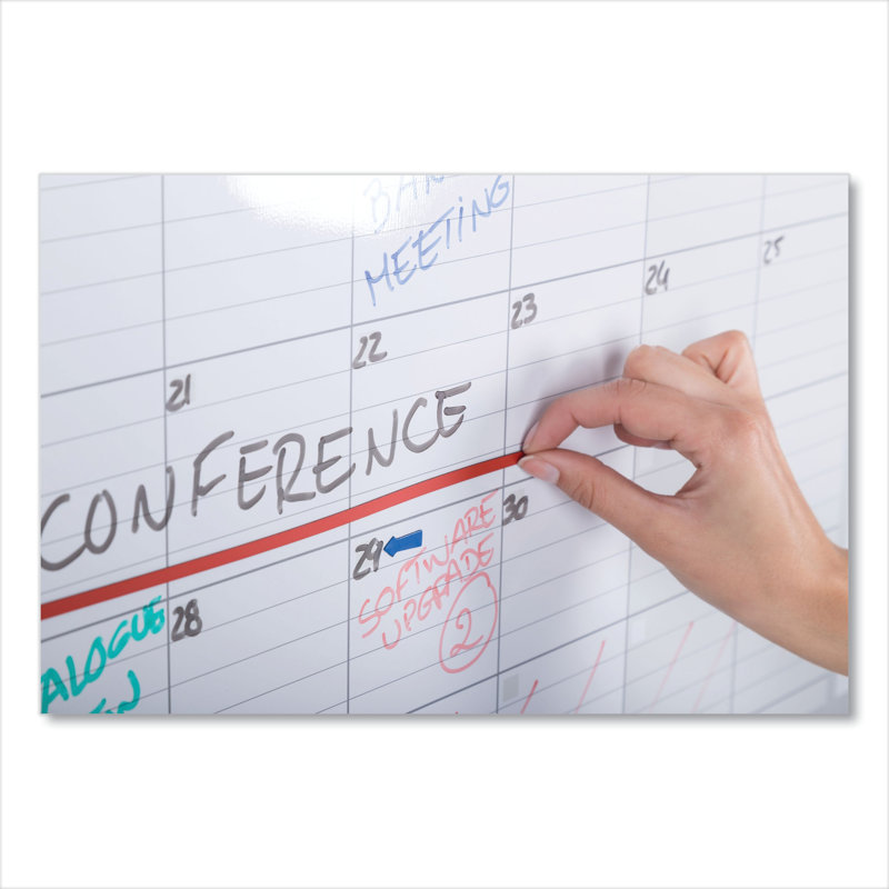 Wall Steel Magnetic Small - 2' - 4' Whiteboard, 3' H x 4' W