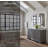 66'' Double Bathroom Vanity with Carrara Marble Top-98224866-98224870
