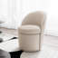 Fauteuil d'appoint pivotant avec dossier haut-1690956894