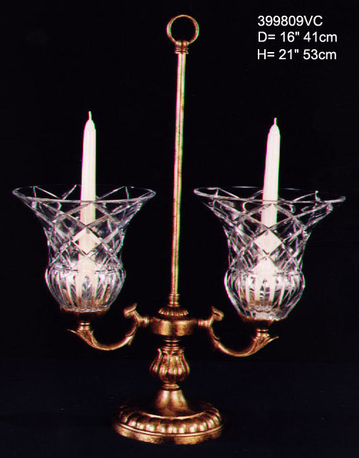 Depuy Metal Torchiere Lamp, Antique French Gold