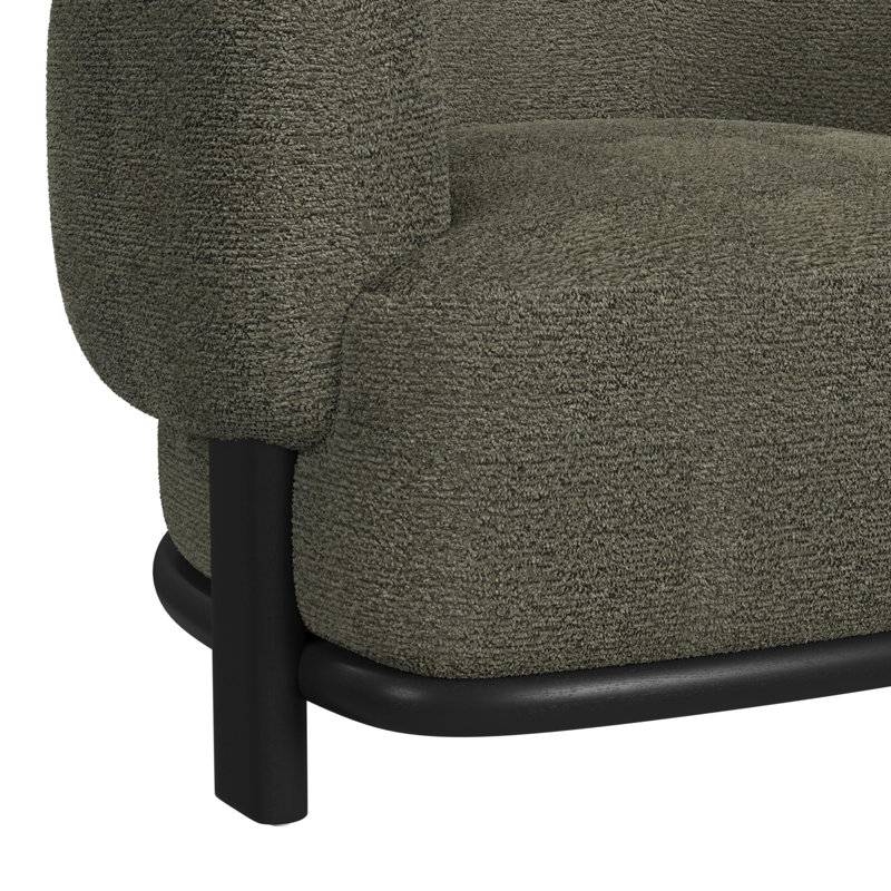 Chaise Rosalind en mousse espagnol, Vert