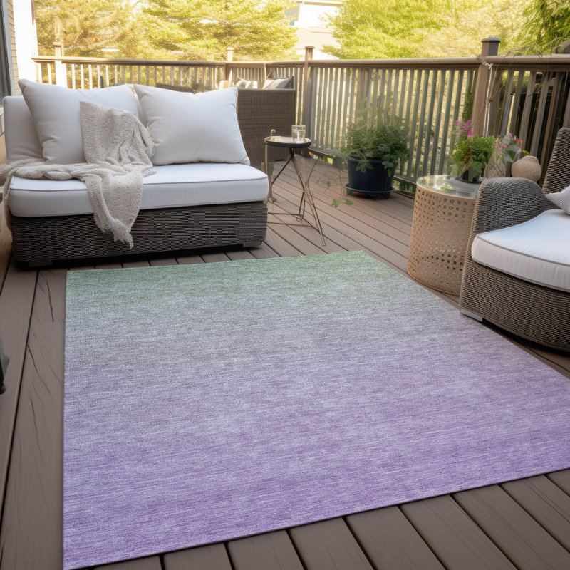 Tapis intérieur / extérieur Zoiea, Rectangle 8 pi x 10 pi