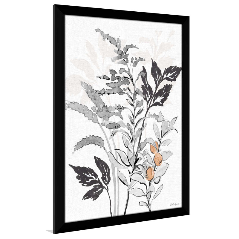 " Harvest Classics V " Painting Print, 27.5" W x 39.5" H, Black Framed