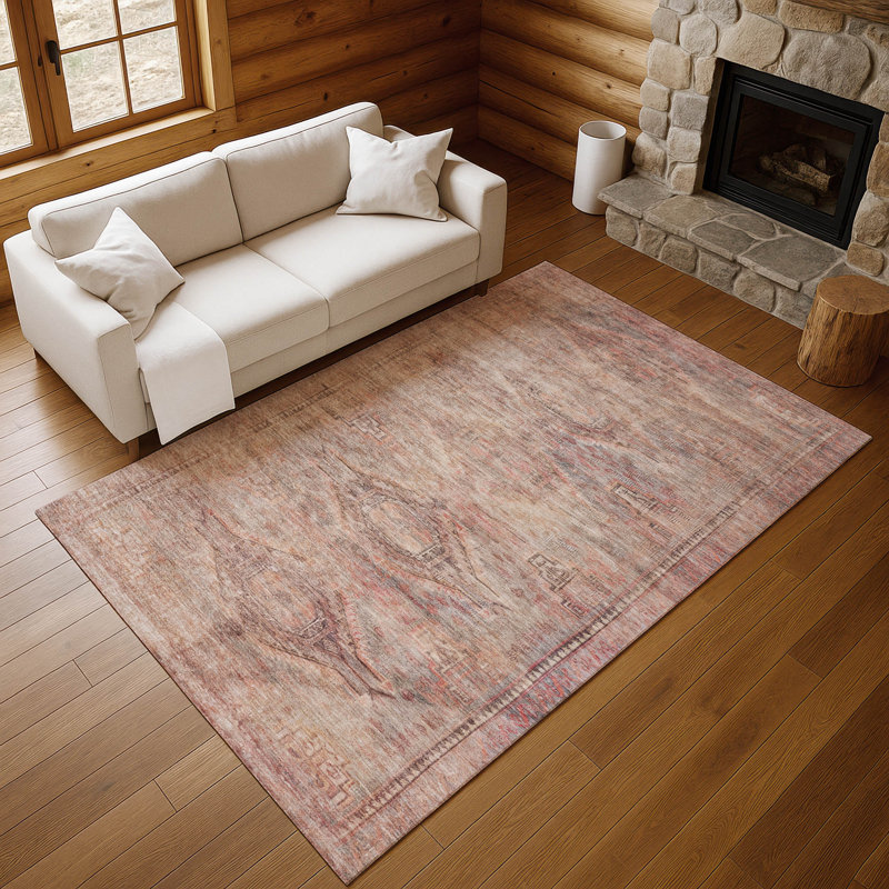 Premium Machine Washable Marasco AMF1631 Global Rug, Rectangle 9' x 12'