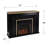 Cannet 52'' W Black Electric Fireplace