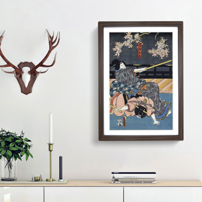 In Training by Utagawa Toyokuni - Framed Print
