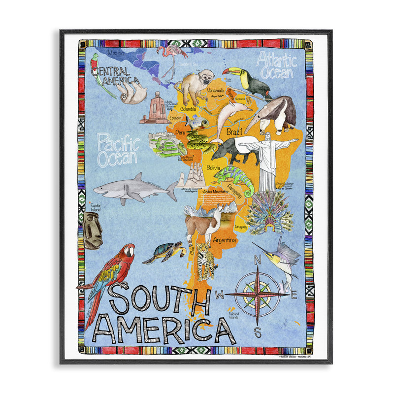 Art animalier d'Afrique du Sud, giclée sur toile par Marley Ungaro, Giclée encadrée noir minuit, H 20 po x l 16 po
