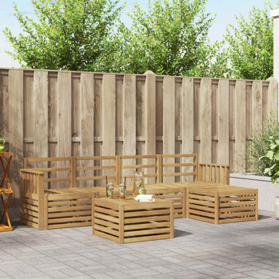  Outdoor Sofa Set 6 pcs Sectional Garden Furniture Terrace Seating Patio