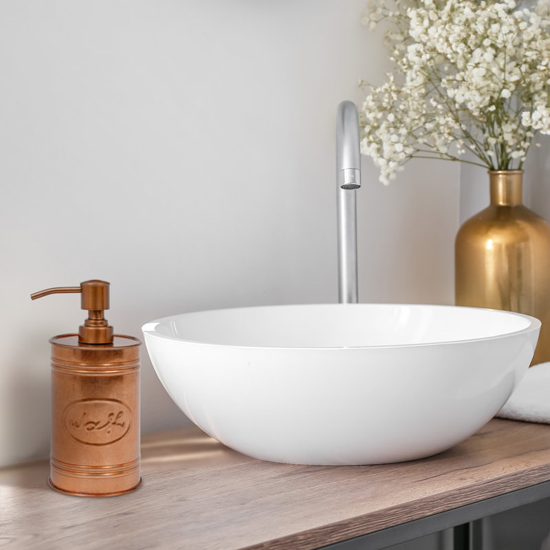 Rustic Copper Farmhouse Soap Dispenser with Stainless Steel Pump