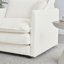 Canapé modulaire en L surdimensionné en chenille blanc - Détendez-vous et détendez-vous-160757992-160757974