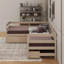 Lit plateforme simple en L avec tiroirs-1087252734