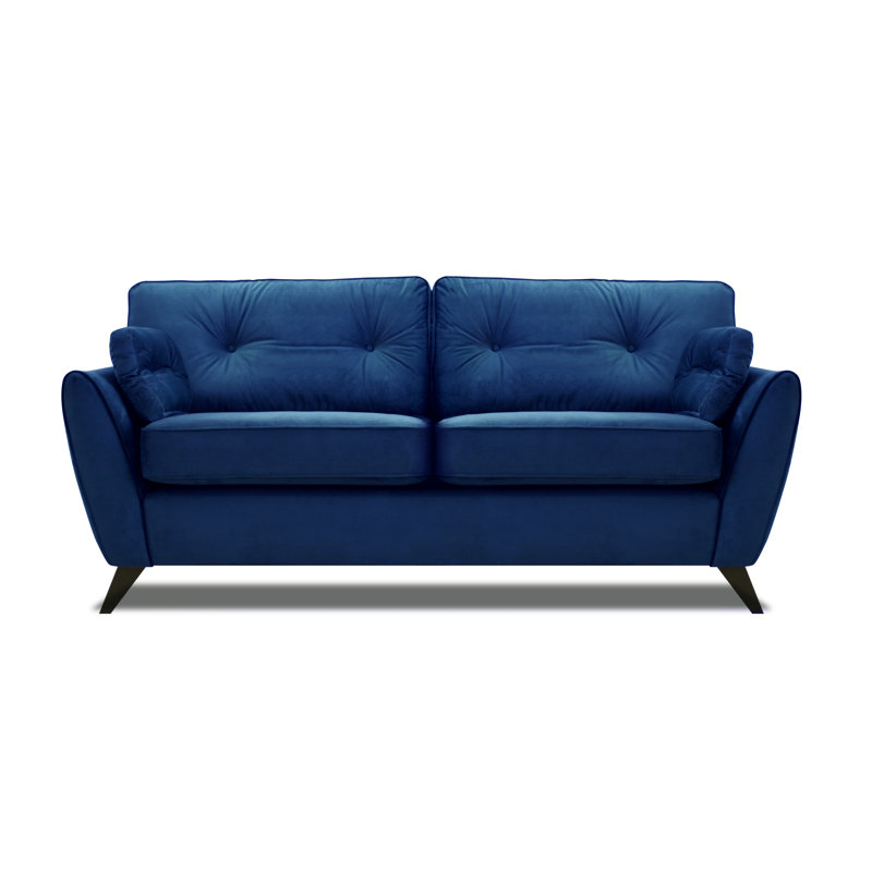 Etheredge 4 Seater Sofa, Blue, 100% Polyester