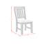 Chaise d'appoint de salle à manger Giambrone avec tissu espresso gris clair (2 par boîte)