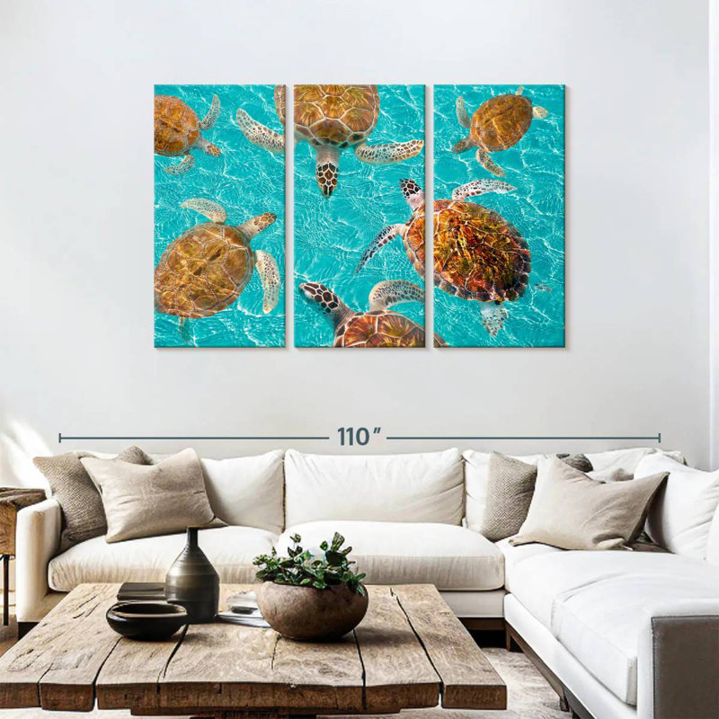 Brampt Turtles, 48" H x 74" W