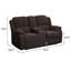 Canapé inclinable en chenille 70,5 po