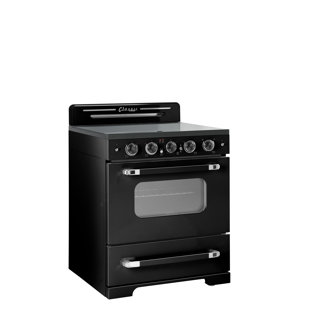 Unique Classic Retro 24 in. 2.9 Cu. ft. Retro GAS Range with Convection Oven in Robin Egg Blue