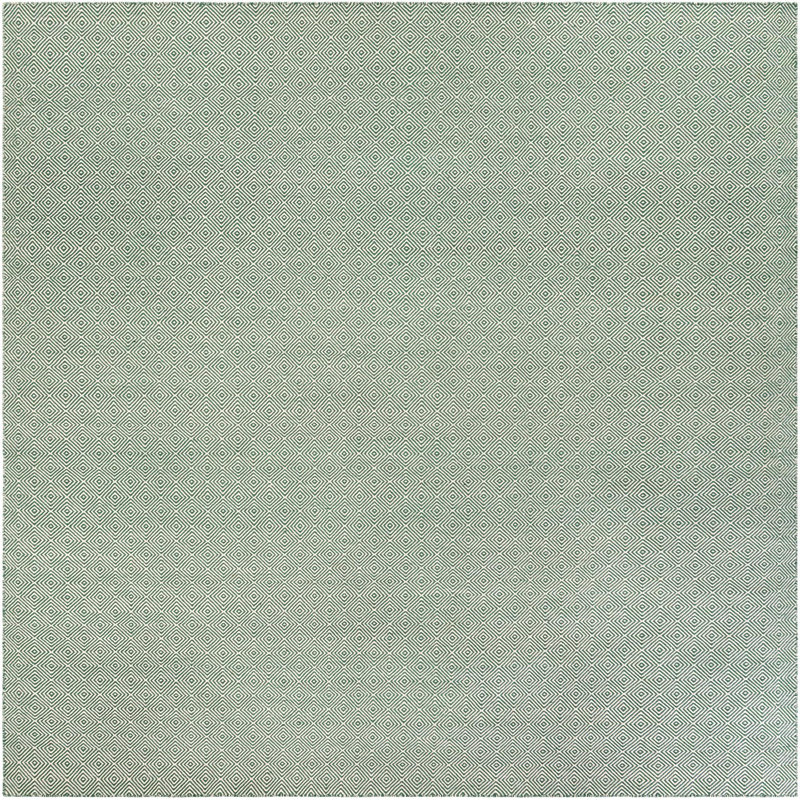 Tapis contemporain Contemporary vert, Carré 12 pi