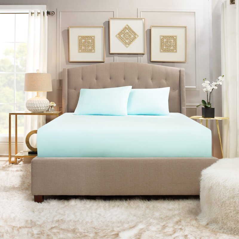 Microfiber Sheet Set, Light Baby Blue, Twin XL Sheet Set with 1 Pillowcase