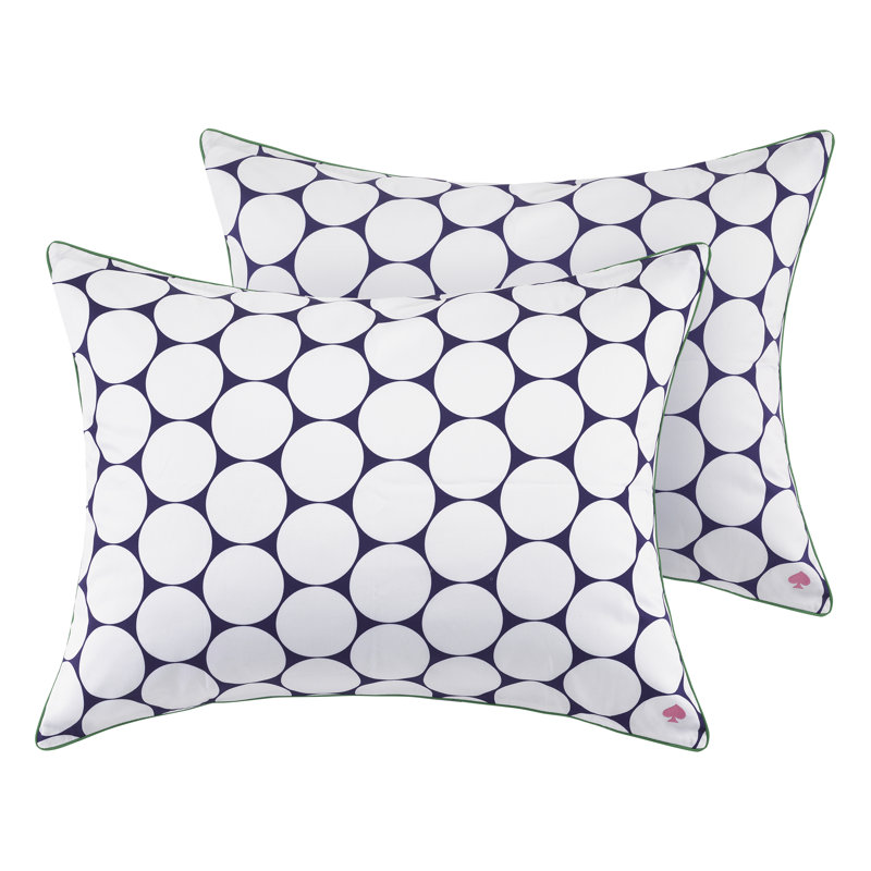 kate spade new york Fall Poppies Twin Comforter Set, 100% Cotton, All Season 2 Piece Reversible Bedding Set, White and Garnet