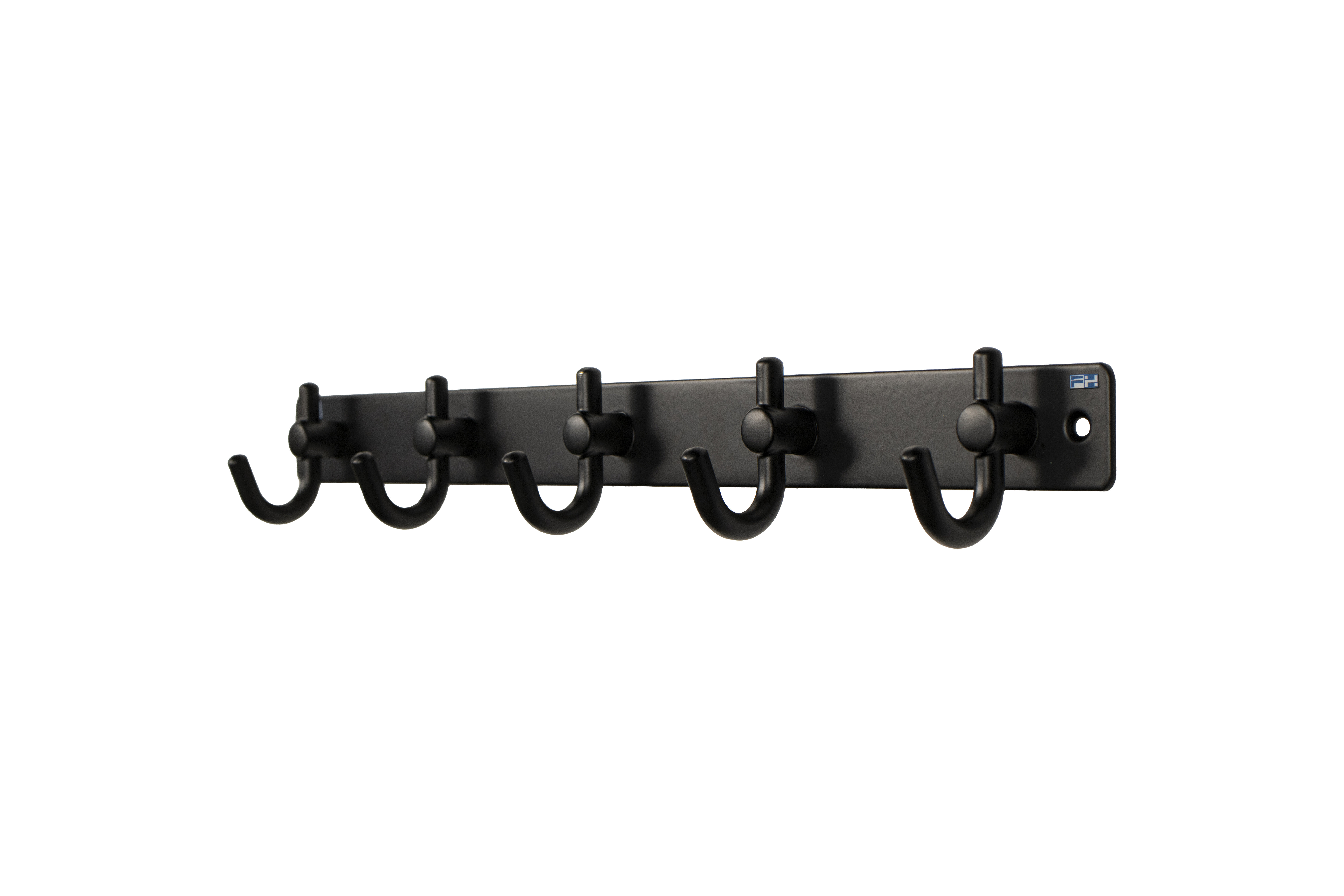 Black Stainless Steel Wall Mounted 5 Coat Hooks for Hanging Coats