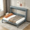 Lit escamotable peu encombrant avec armoire pliable, structure robuste et assemblage facile pour une vie moderne