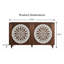 Buffet 60 po grain de noyer sculpté rétro Mandala-1350160921