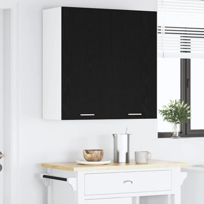 Vidaxl Hanging Cabinet With Storage Riga Artisan Oak 60 X 31 X 80 Cm