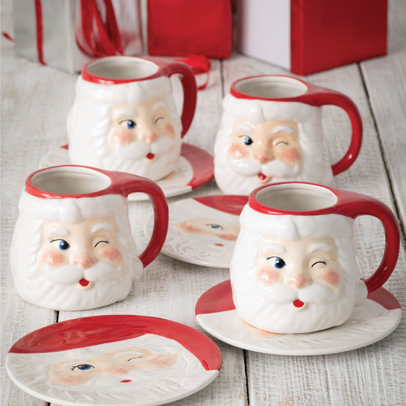 Tasse à café Whimsy Holiday Christmas Santa