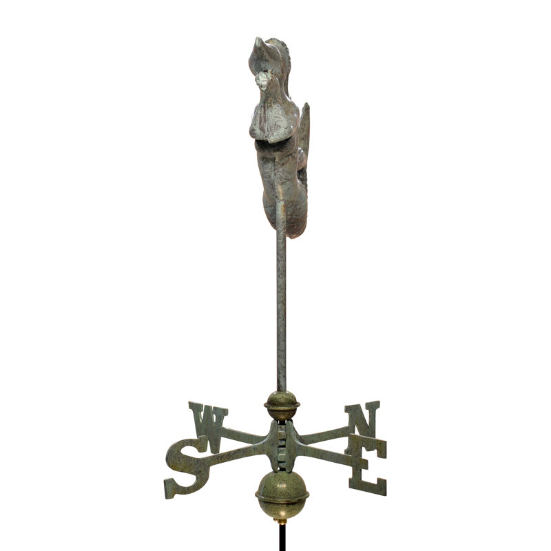 Girouette sirène, Vert-de-gris